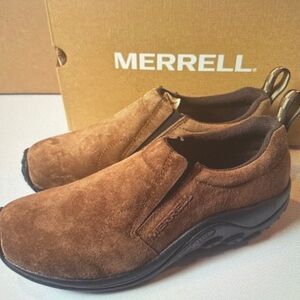 Merrell Men's Tan Suede Slip-On Loafers